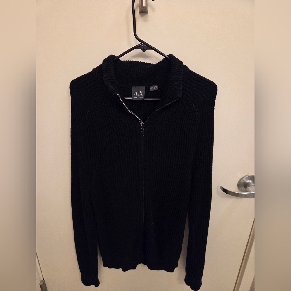 Armani Exchange Zip Up Sweater Jacket